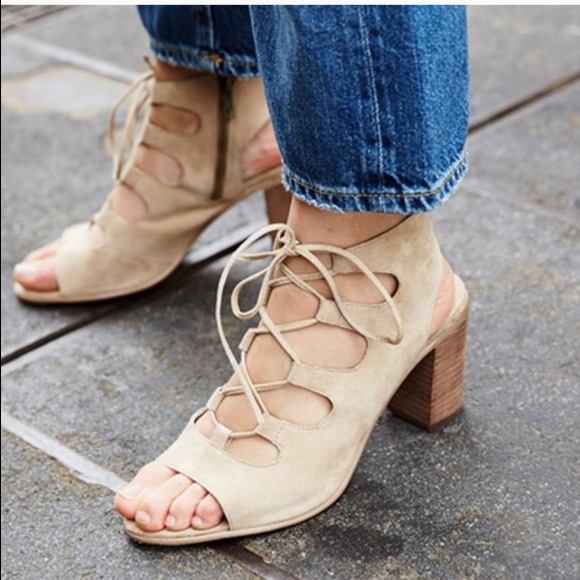 Steve Madden Suede Lace up sandals - Picture 3 of 4